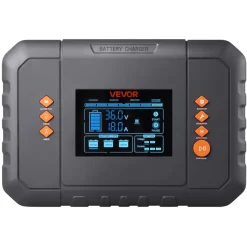 VEVOR Golf Cart Battery Charger 36V 18A and 48V 13A Smart Trickle Charger, for Lithium LiFePO4 Lead-Acid AGM/Gel/SLA Batteries, Plastic Shell, Multiple Protections, with LCD Display & Cooling Fan