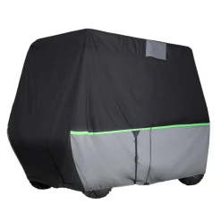 VEVOR Golf Cart Cover, Full Coverage 2+2/4 Passenger Golf Cart, 600D Waterproof Oxford Fabric Club Car Cover Fits Most Carts Club Car, Yamaha, EZGO, Honda, PU Coating & Three Zipper Doors