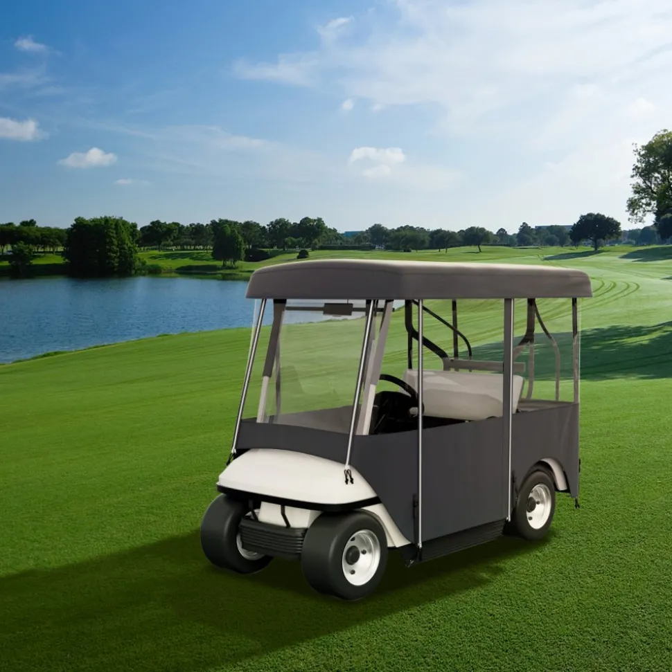 VEVOR Golf Cart Enclosure 86'', 4-Person Golf Cart Cover, 4-Sided Fairway Deluxe, 300D Waterproof Driving Enclosure with Transparent Windows, Fit for 4-Seat EZGO, Club Car, Yamaha Carts