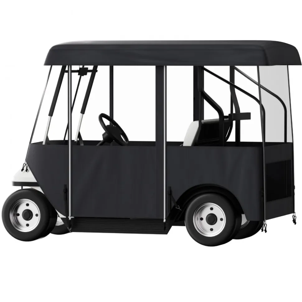 VEVOR Golf Cart Enclosure 86'', 4-Person Golf Cart Cover, 4-Sided Fairway Deluxe, 300D Waterproof Driving Enclosure with Transparent Windows, Fit for 4-Seat EZGO, Club Car, Yamaha Carts