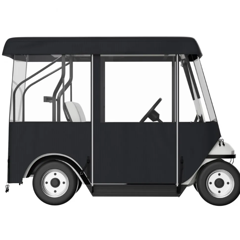 VEVOR Golf Cart Enclosure, Polyester Driving Enclosure, Club Car Covers Universal Fits for 2+2 Passenger Golf Carts, Sunproof and Dustproof Outdoor Cart Cover