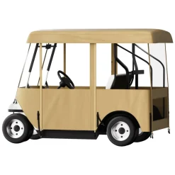 VEVOR Golf Cart Enclosure, with 4-Sided Fairway Deluxe, 300D Waterproof Driving Enclosure with Transparent Windows, Fit for 2+2 Seats Golf Carts (Roof Up to 78.7''L)
