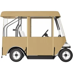 VEVOR Golf Cart Enclosure, with 4-Sided Fairway Deluxe, 300D Waterproof Driving Enclosure with Transparent Windows, Fit for 2+2 Seats Golf Carts (Roof Up to 78.7''L)