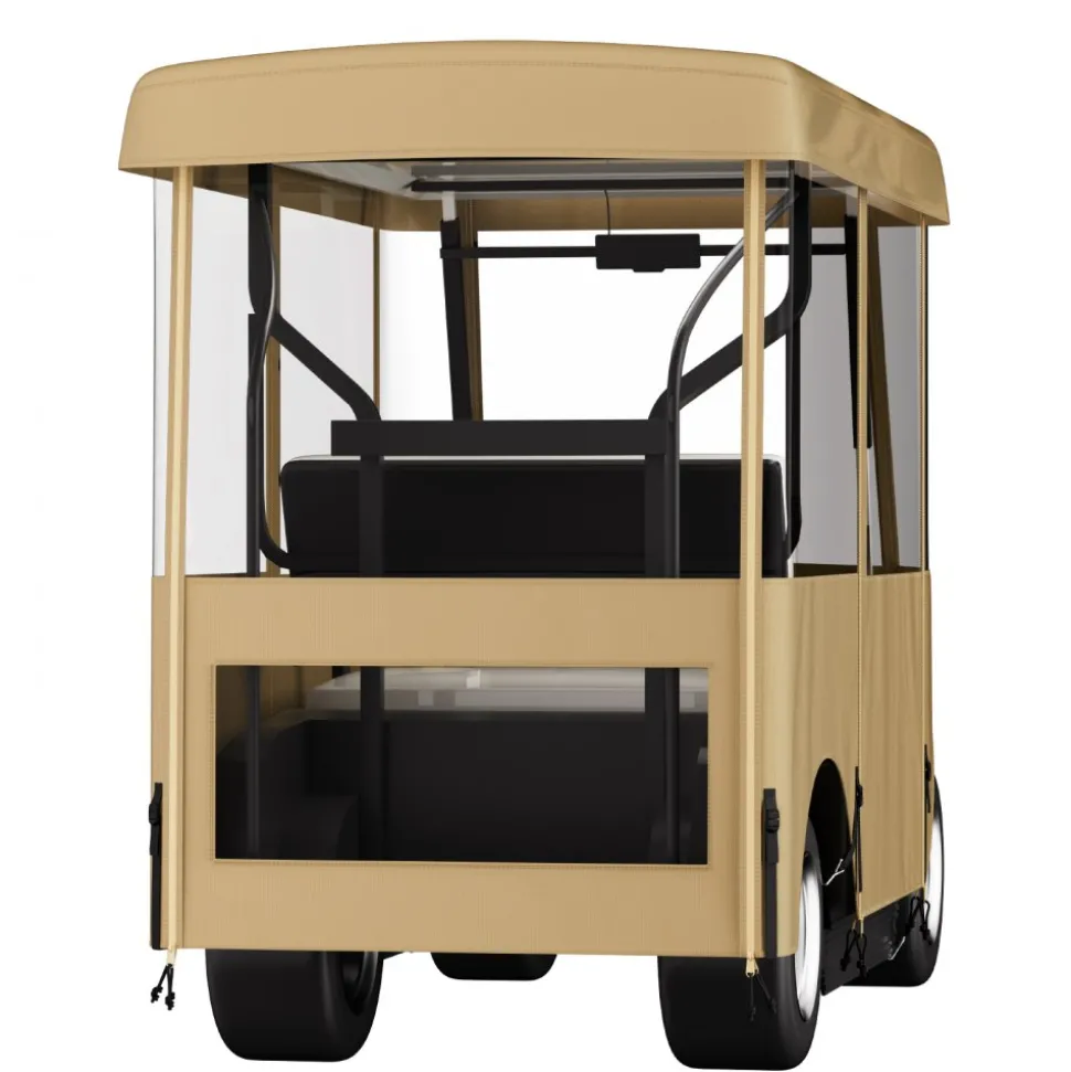 VEVOR Golf Cart Enclosure, with 4-Sided Fairway Deluxe, 300D Waterproof Driving Enclosure with Transparent Windows, Fit for 2+2 Seats Golf Carts (Roof Up to 78.7''L)