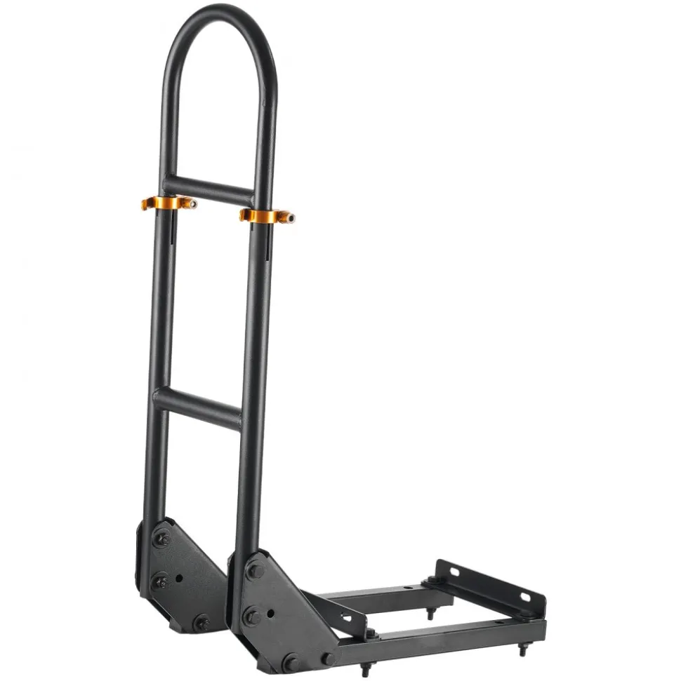 VEVOR Golf Cart Grab Bar, 17.7 x 9.3 x 35.6 Inch, Compatible with Most Golf Carts with Metal Footplates, No Modification Needed, 27.5 to 33.5 Inch Height Adjustable Carbon Steel Rear Seat Grab Bar