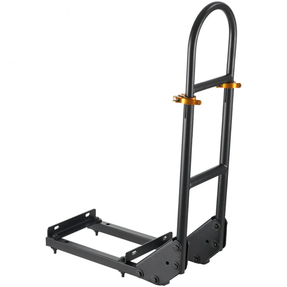 VEVOR Golf Cart Grab Bar, 17.7 x 9.3 x 35.6 Inch, Compatible with Most Golf Carts with Metal Footplates, No Modification Needed, 27.5 to 33.5 Inch Height Adjustable Carbon Steel Rear Seat Grab Bar