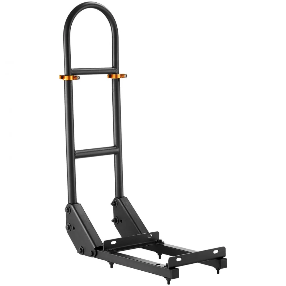 VEVOR Golf Cart Grab Bar, 17.7 x 9.3 x 35.6 Inch, Compatible with Most Golf Carts with Metal Footplates, No Modification Needed, 27.5 to 33.5 Inch Height Adjustable Carbon Steel Rear Seat Grab Bar
