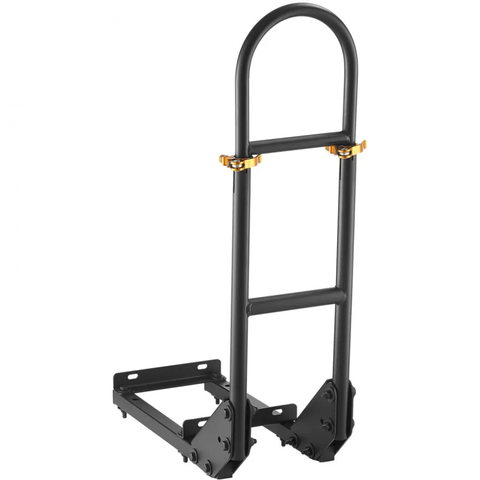 VEVOR Golf Cart Grab Bar, 17.7 x 9.3 x 35.6 Inch, Compatible with Most Golf Carts with Metal Footplates, No Modification Needed, 27.5 to 33.5 Inch Height Adjustable Carbon Steel Rear Seat Grab Bar