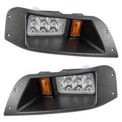 VEVOR Golf Cart Light Kit, 12V, LED Headlight and Taillight Kit with Wiring Harness, Switch, Zip Ties, ABS Housing, High-Brightness, Waterproof and Dustproof, Suitable for Club Car DS 1993-Up Models