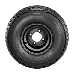 VEVOR Golf Cart Wheels, 8" 18x8.50-8 Black Steel Golf Cart Tires and Wheels Combo (Set of 4) Fit Club Car, EZGO, Yamaha, 4 Ply Rubber 4-Lug Lawn Mower Tires & Rims Assembly, 800 lbs Load, All-Terrain