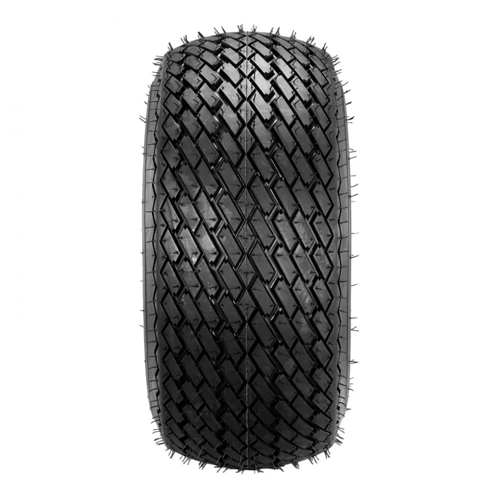 VEVOR Golf Cart Wheels, 8" 18x8.50-8 Black Steel Golf Cart Tires and Wheels Combo (Set of 4) Fit Club Car, EZGO, Yamaha, 4 Ply Rubber 4-Lug Lawn Mower Tires & Rims Assembly, 800 lbs Load, All-Terrain