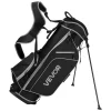 VEVOR Golf Club Set, 12 Pieces Men's Complete Golf Club Set Right Handed with 460CC #1 Driver, #3 & 5 Fairway Wood, #4 Hybrid, #5/#6/#7/#8/#9/#PW/#SW Irons, L-Shaped Putter, Golf Stand Bag, Black