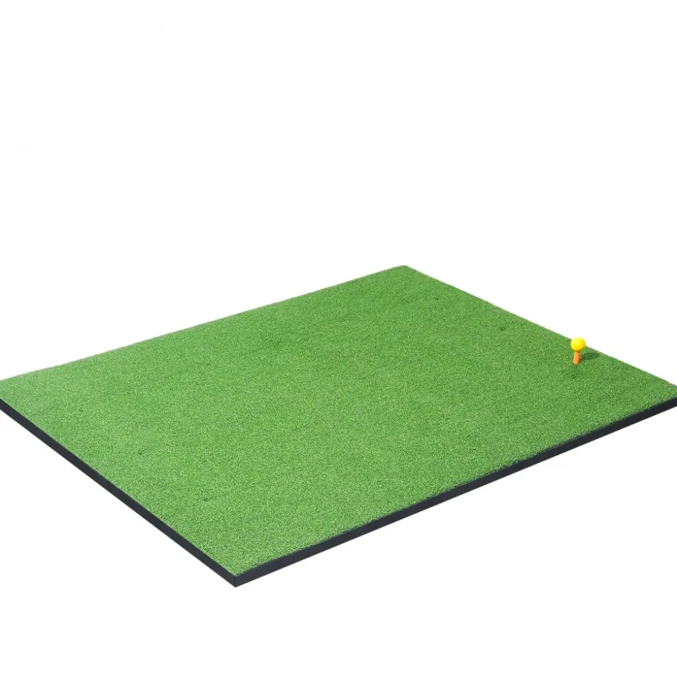 VEVOR Golf Hitting Mat, 5x4ft Artificial Turf Golf Hitting Mat, Golf Hitting Training Aids with 10 Golf Balls, 9 Golf Tees, Golf Practice Hitting Mat for Backyard Driving Indoor Outdoor Training