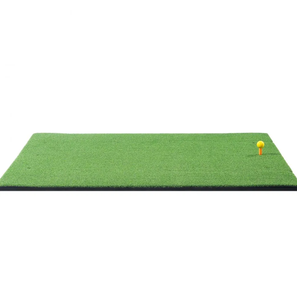 VEVOR Golf Hitting Mat, 5x4ft Artificial Turf Golf Hitting Mat, Golf Hitting Training Aids with 10 Golf Balls, 9 Golf Tees, Golf Practice Hitting Mat for Backyard Driving Indoor Outdoor Training