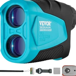 VEVOR Golf Rangefinder, 900 Yards Laser Golfing Hunting Range Finder, 6X Magnification Distance Measuring, Golfing Accessory with External Magnet Mount, High-Precision Flag Lock, Slope, and Batteries