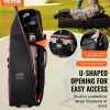 VEVOR Golf Travel Bag, Outdoors Soft-Sided Golf Travel Cover Case, Heavy Duty 1000D Nylon Wear-Resistant, Padded Golf Luggage Case Cover with Wheels, Foldable Golf Club Storage Bag for Airlines