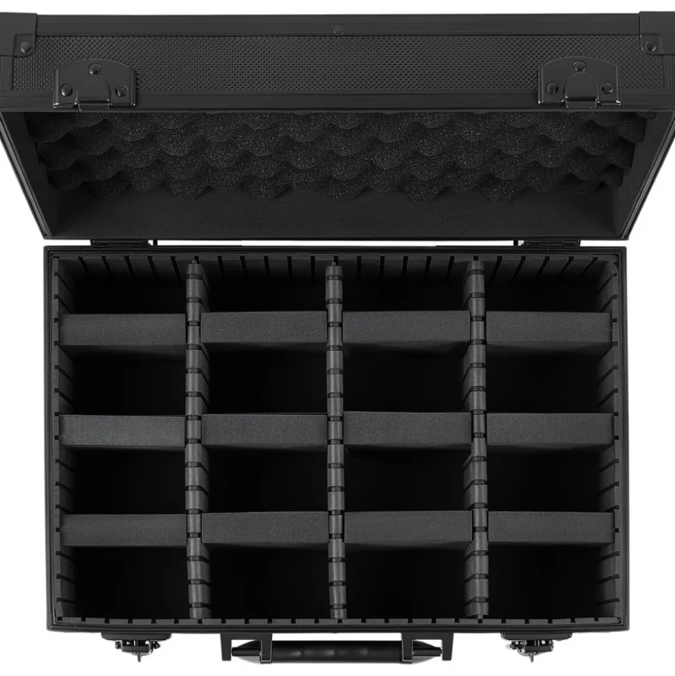 VEVOR Graded Card Case 4 Row 120 PSA Slab Storage Box with Secure Lock, Baseball Sports Trading Cards Holder Collector with 12 Dividers, Key, Holds 95 SGC 85 BGS 435 Top Loaders & 999+ Loose Cards