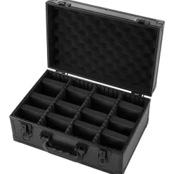 VEVOR Graded Card Case 4 Row 120 PSA Slab Storage Box with Secure Lock, Baseball Sports Trading Cards Holder Collector with 12 Dividers, Key, Holds 95 SGC 85 BGS 435 Top Loaders & 999+ Loose Cards