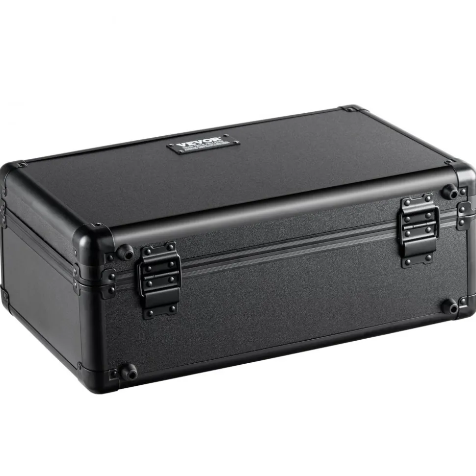 VEVOR Graded Card Storage Box, 4 Slots, Graded Sports Cards Holder Carrying Case with Key Lock Foam Dividers, for 108 PSA Graded Cards 76 BGS Cards 84 SGC Cards 388 Top Loaders or 999+ Loose Cards