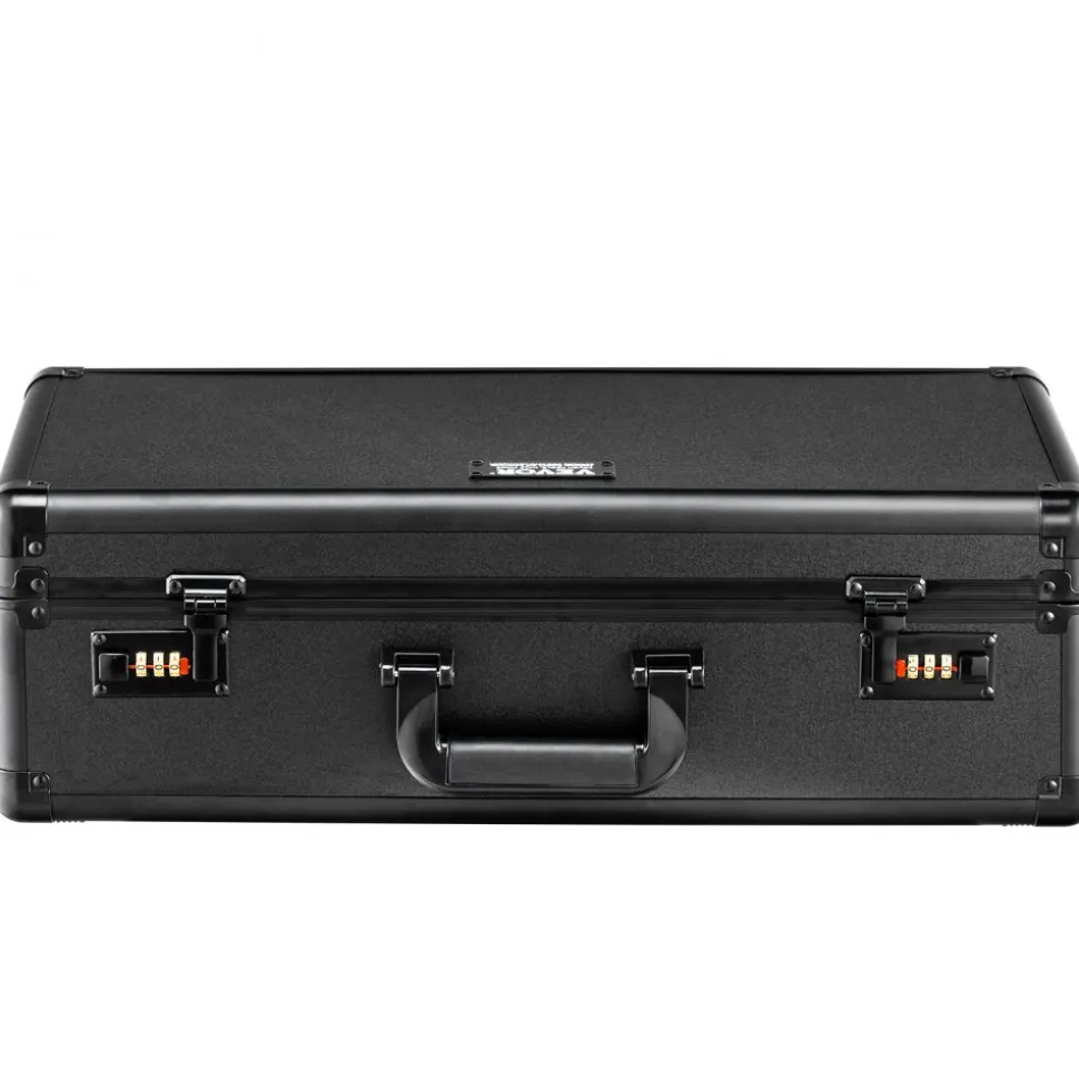 VEVOR Graded Card Storage Box, 5 Slots, Graded Sports Cards Holder Carrying Case with Coded Lock Foam Dividers, for 162 PSA Graded Cards 115 BGS Cards 130 SGC Cards 585 Top Loaders or 999+ Loose Cards