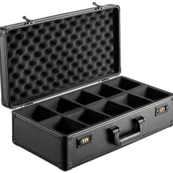 VEVOR Graded Card Storage Box, 5 Slots, Graded Sports Cards Holder Carrying Case with Coded Lock Foam Dividers, for 162 PSA Graded Cards 115 BGS Cards 130 SGC Cards 585 Top Loaders or 999+ Loose Cards