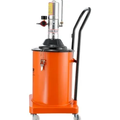 VEVOR Grease Pump, 5 Gallon 20L, Air Operated Grease Pump with 13 ft High Pressure Hose and Grease Gun, Pneumatic Grease Bucket Pump with Wheels, Portable Lubrication Grease Pump 50:1 Pressure Ratio