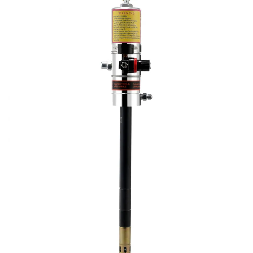 VEVOR Grease Pump, 50:1 Pressure Ratio Air Operated Grease Pump with 13 ft High Pressure Hose and Grease Gun, Pneumatic Grease Pump, Portable Lubrication Grease Pump with 360° Swivel Grease Gun Head