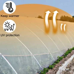 VEVOR Greenhouse Film 20 x 100 ft, Greenhouse Polyethylene Film 6 Mil Thickness, Greenhouse Plastic Greenhouse Clear Plastic Film UV Resistant, Polyethylene Film Keep Warming, Superior Strength