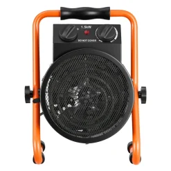 VEVOR Greenhouse Heater, 1500W Electric Space Heater with Fan & High Heat Modes, IPX4 Protection, 25° Adjustable Angle, Overheat Protection, for Grow Tent, Small Greenhouse, Flower Room, Home Office