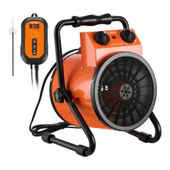 VEVOR Greenhouse Heater, 1500W Electric Space Heater with Thermostat, Heating Tube Element, 25° Adjustable Angle, IPX4 & Overheat Protection, Great for Grow Tent, Greenhouse, Flower Room, Home Office