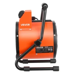 VEVOR Greenhouse Heater, 1500W Electric Space Heater with Thermostat, Heating Tube Element, 25° Adjustable Angle, IPX4 & Overheat Protection, Great for Grow Tent, Greenhouse, Flower Room, Home Office