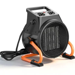 VEVOR Greenhouse Heater, 1500W Electric PTC Space Heater with Fan, Low & High Heat Modes, 15° Adjustable Angle, Overheat Protection, Portable for Grow Tent, Small Greenhouse, Flower Room, Home Office