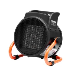 VEVOR Greenhouse Heater with Thermostat, 1500W PTC Fast Heating with Overheat Protection, 3-Speed Setting Small Grow Tent Heater, Electric Portable Heater Fan for Green House, Flower Room, Workplace