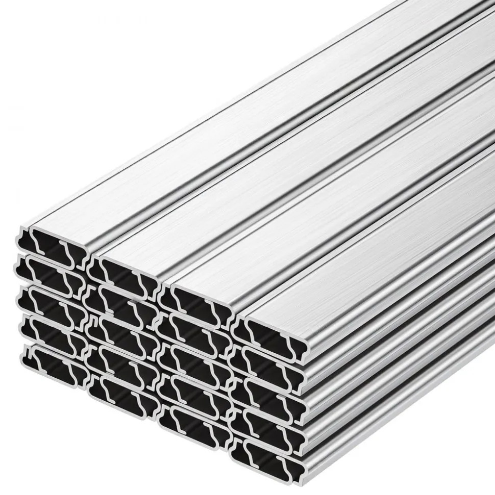 VEVOR Greenhouse Spring Wire and Lock Channel, 40 Packs 6.56 ft PVC-Coated Wiggle Wire & Aluminum Alloy Channel Bundle Kit with Included Screws, 0.05 in Thickened, Poly Film & Shade Cloth Attachments