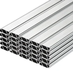 VEVOR Greenhouse Spring Wire and Lock Channel, 50 Packs 6.56 ft PVC-Coated Wiggle Wire & Aluminum Alloy Channel Bundle Kit with Included Screws, 0.05 in Thickened, Poly Film & Shade Cloth Attachments