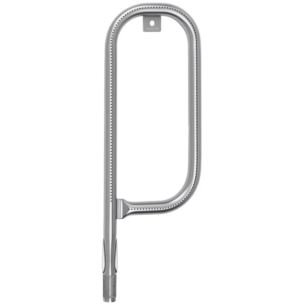 VEVOR Grill Burner Tube for Weber Q100, Q120, Q1000, Q1200, Baby Q Gas Grills, 17 inch 304 Stainless Steel Tube Burner for Weber 516001, 516002, 50060001, Replacement Part 69957, 60040, 41657, 45657