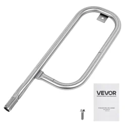 VEVOR Grill Burner Tube for Weber Q100, Q120, Q1000, Q1200, Baby Q Gas Grills, 17 inch 304 Stainless Steel Tube Burner for Weber 516001, 516002, 50060001, Replacement Part 69957, 60040, 41657, 45657