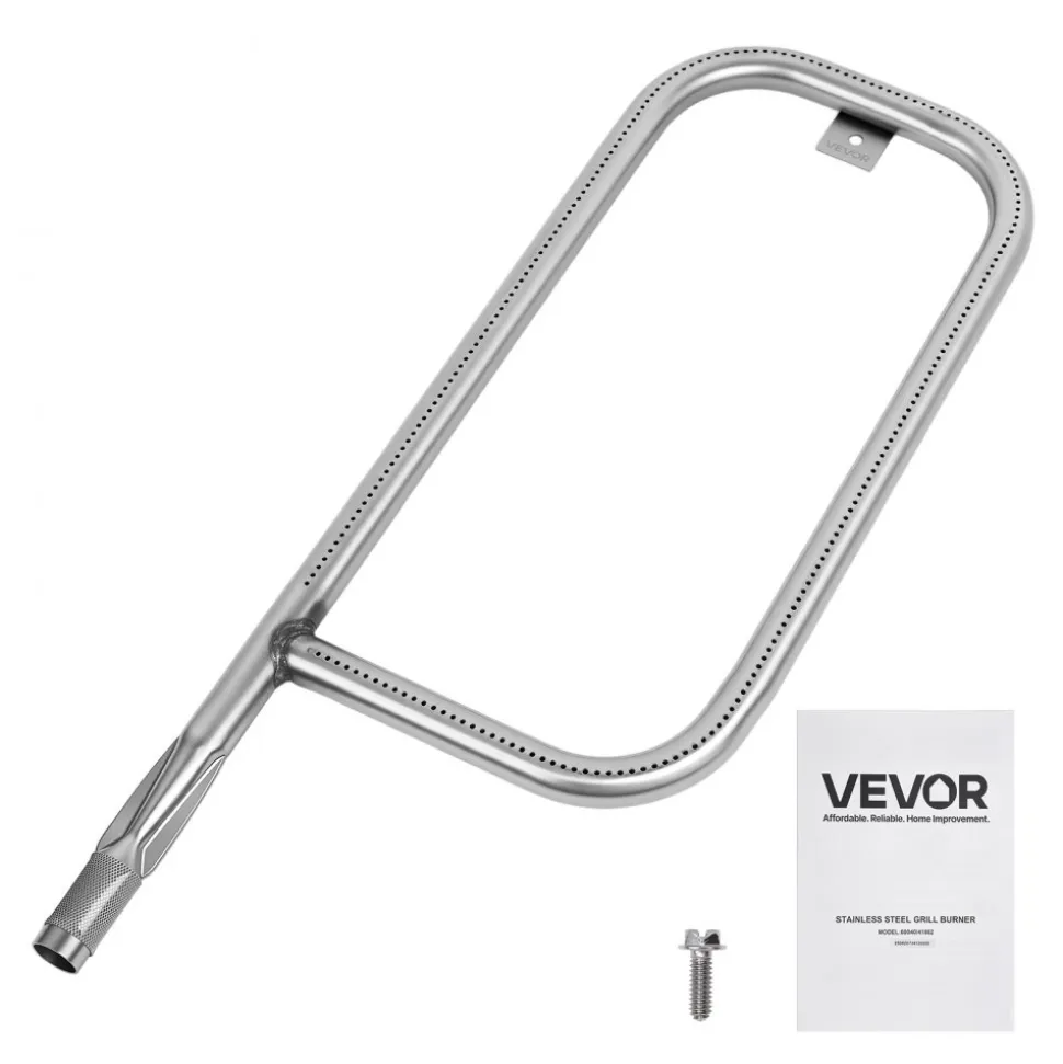 VEVOR Grill Burner Tube for Weber Q200, Q220, Q2000, Q2200, Q2400, 20.5 inch 304 Stainless Steel Tube Burner for Weber 396000, 396001, 396002, 566002, 53060001, Replacement Part 60041, 69956, 41862