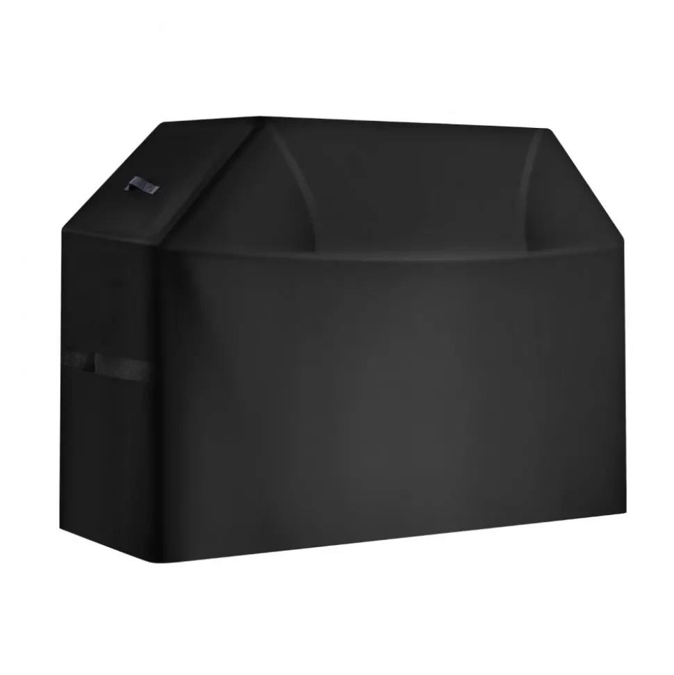 VEVOR Grill Cover, 60 inch BBQ Covers for Outdoor Grills, Waterproof, Fade Resistant, Weather Resistant Heavy Duty 600D Polyester, Easy On/Off, with Hook-and-Loop Straps, Black