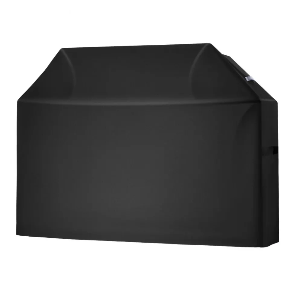VEVOR Grill Cover, 60 inch BBQ Covers for Outdoor Grills, Waterproof, Fade Resistant, Weather Resistant Heavy Duty 600D Polyester, Easy On/Off, with Hook-and-Loop Straps, Black