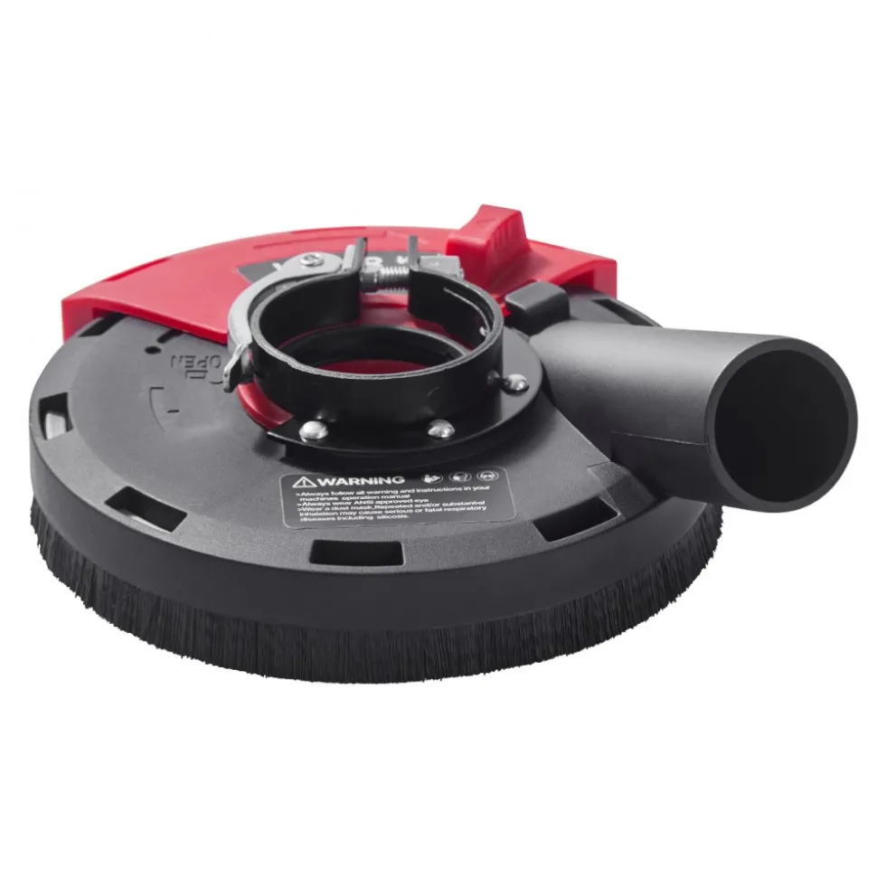 VEVOR Grinding Dust Shroud for Angle Grinder, Universal 4-5 in, Surface Grinder Dust Shroud with 6 Clamping Washers, Connect to Vacuum Cleaner, Suitable for Grinding Wood Concrete Wall Stone