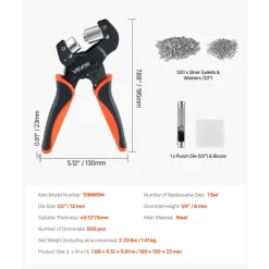 VEVOR Grommet Tool Kit 1/2
