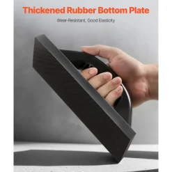 VEVOR Grout Float, Professional Rubber Tile Grout Tool with Anti-slip Handle & Lightweight Aluminum Connector Backplate, Easy to Operate & Cleaning for Smoothly Apply to Concrete, Plaster, Drywall