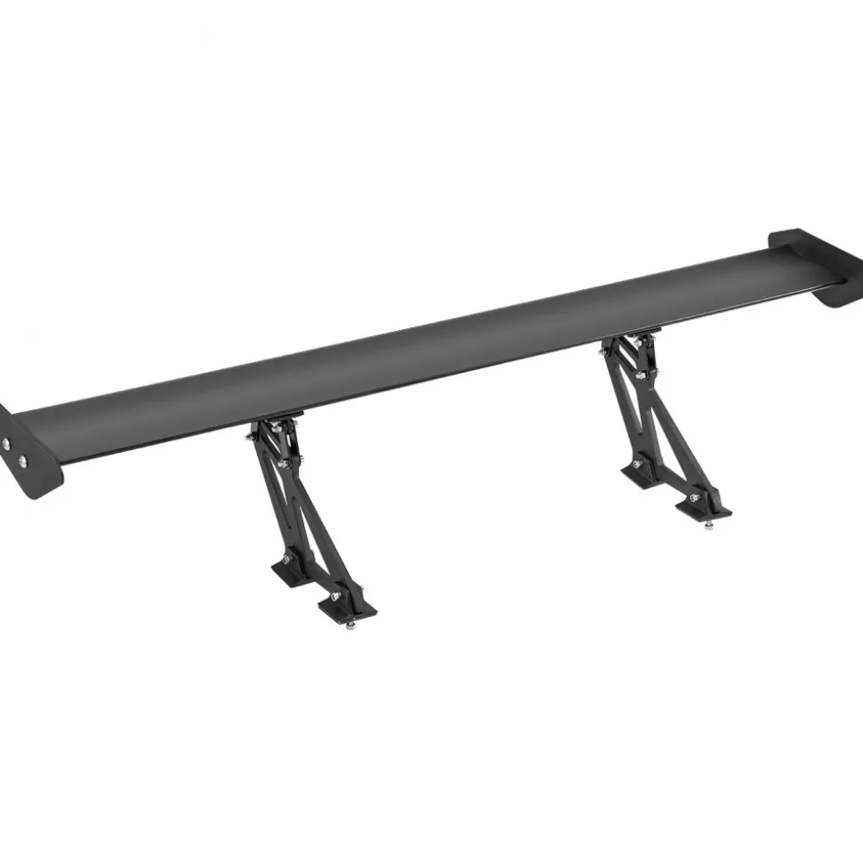 VEVOR GT Wing Car Spoiler, 43.3 inch Universal Spoiler with Single Deck, Adjustable Lightweight Aluminum, Car Rear Spoiler Wing, Racing Spoiler BGW/JDM Drift Black