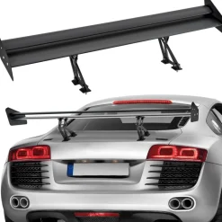 VEVOR GT Wing Car Spoiler, 46.3 inch Universal Spoiler, Compatible with most Sedans and Coupes, High Strength ABS Material, Car Rear Spoiler Wing, Racing Spoiler BGW/JDM Drift Glossy Black