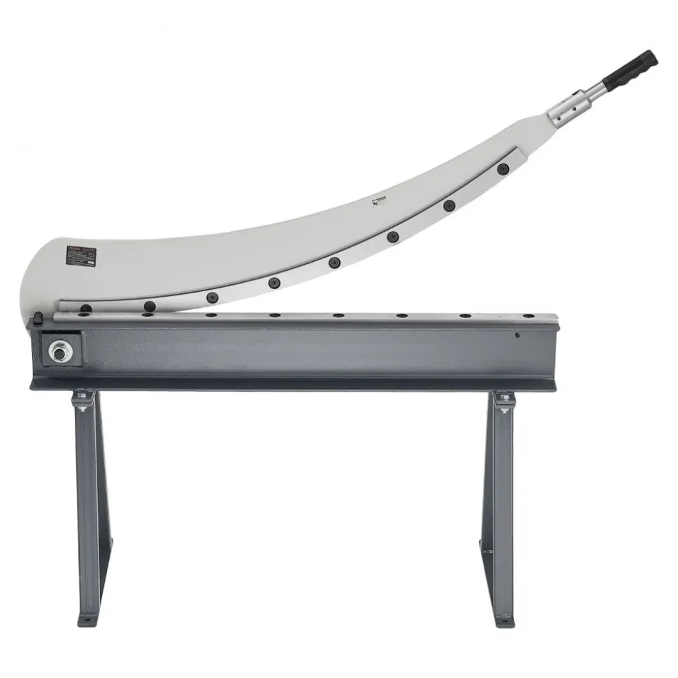 VEVOR Guillotine Shear, 39 in Bed Width Benchtop Cutter, Manual Hand Plate Shear for Metal Sheet Processing, with Q235 Material, High Precision, Stand, for PCB Board, Aluminum, Steel, Copper, Plastic