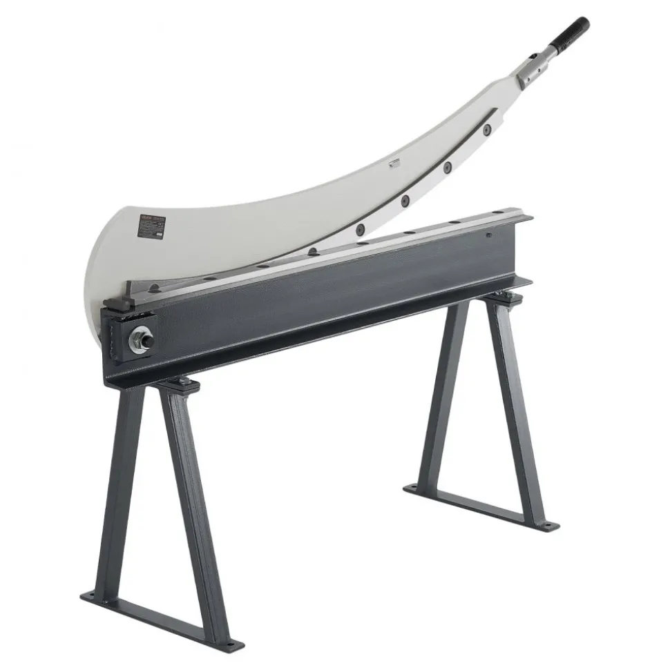 VEVOR Guillotine Shear, 39 in Bed Width Benchtop Cutter, Manual Hand Plate Shear for Metal Sheet Processing, with Q235 Material, High Precision, Stand, for PCB Board, Aluminum, Steel, Copper, Plastic