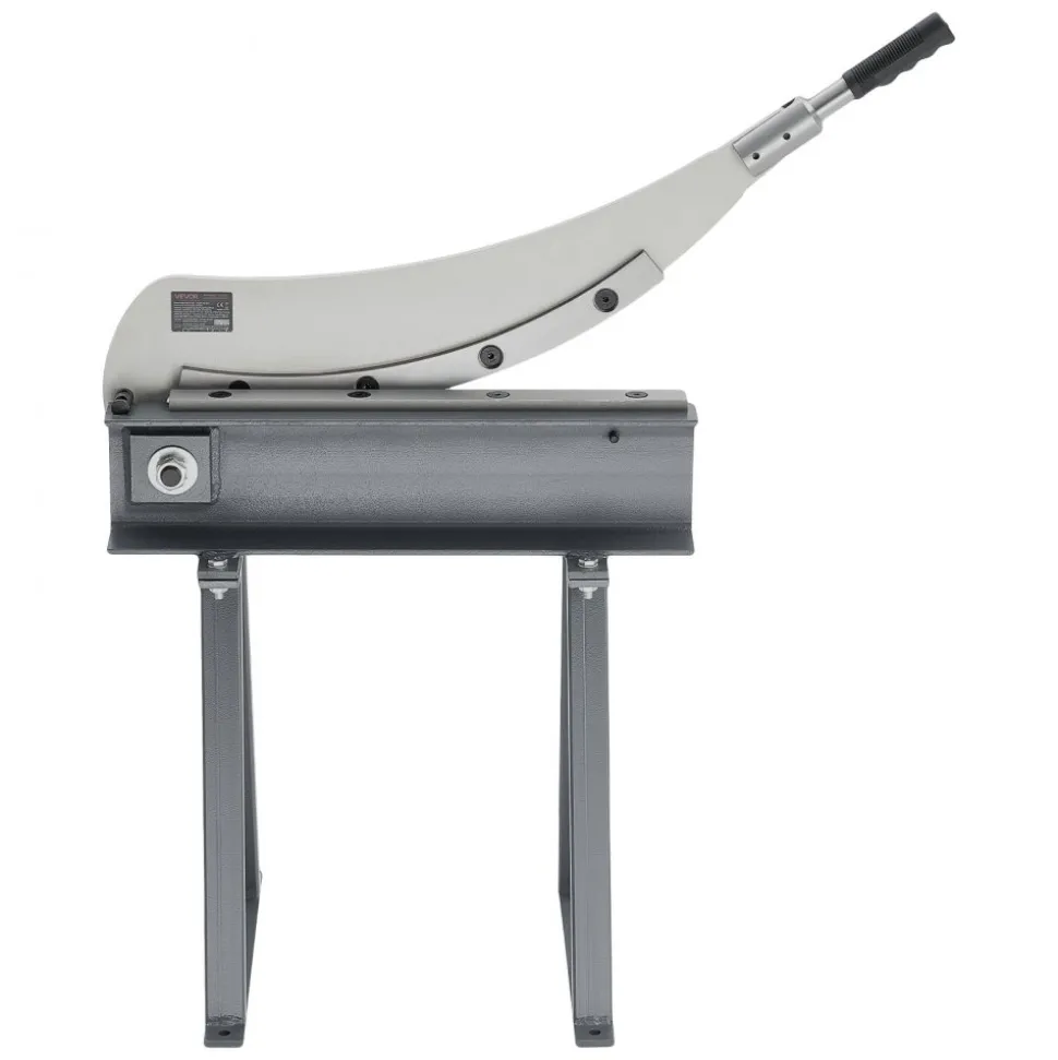 VEVOR Guillotine Shear, 20 in Bed Width Benchtop Cutter, Manual Hand Plate Shear for Metal Sheet Processing, with Q235 Material, High Precision, Stand, for PCB Board, Aluminum, Steel, Copper, Plastic