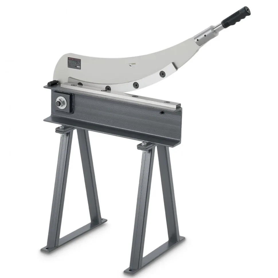 VEVOR Guillotine Shear, 20 in Bed Width Benchtop Cutter, Manual Hand Plate Shear for Metal Sheet Processing, with Q235 Material, High Precision, Stand, for PCB Board, Aluminum, Steel, Copper, Plastic