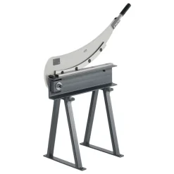 VEVOR Guillotine Shear, 20 in Bed Width Benchtop Cutter, Manual Hand Plate Shear for Metal Sheet Processing, with Q235 Material, High Precision, Stand, for PCB Board, Aluminum, Steel, Copper, Plastic